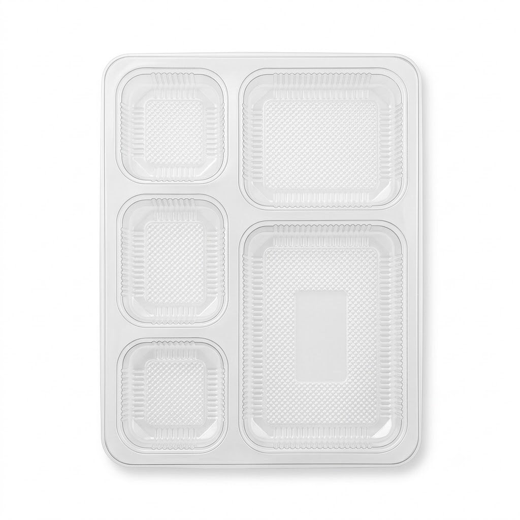 Plastic Thali 5 Meal Without Lid
