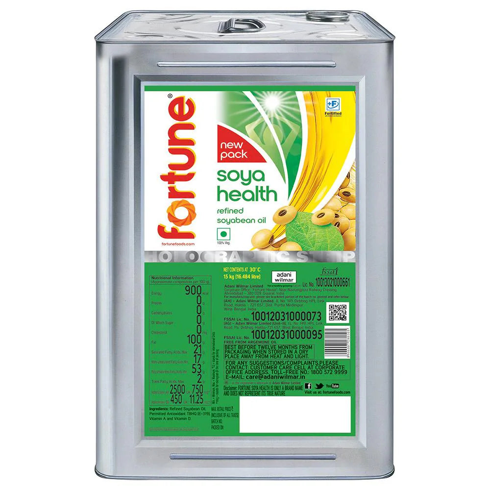 Fortune Soya Health Refined Soyabean Oil 15 L