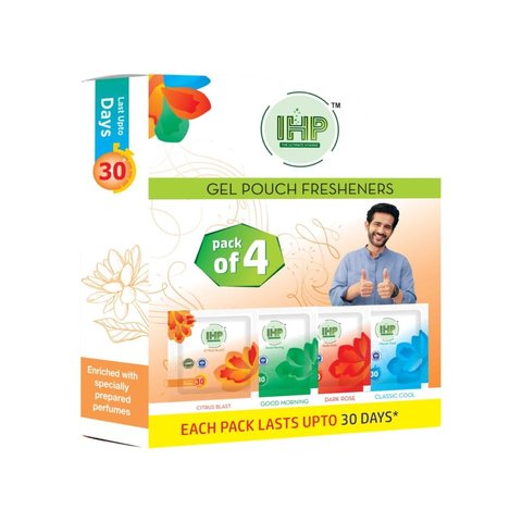 IHP- Gel Pouch Freshner (1 Set Pack of Four)