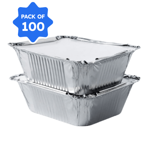 Aluminium Container 660 ml (Pack of 100)