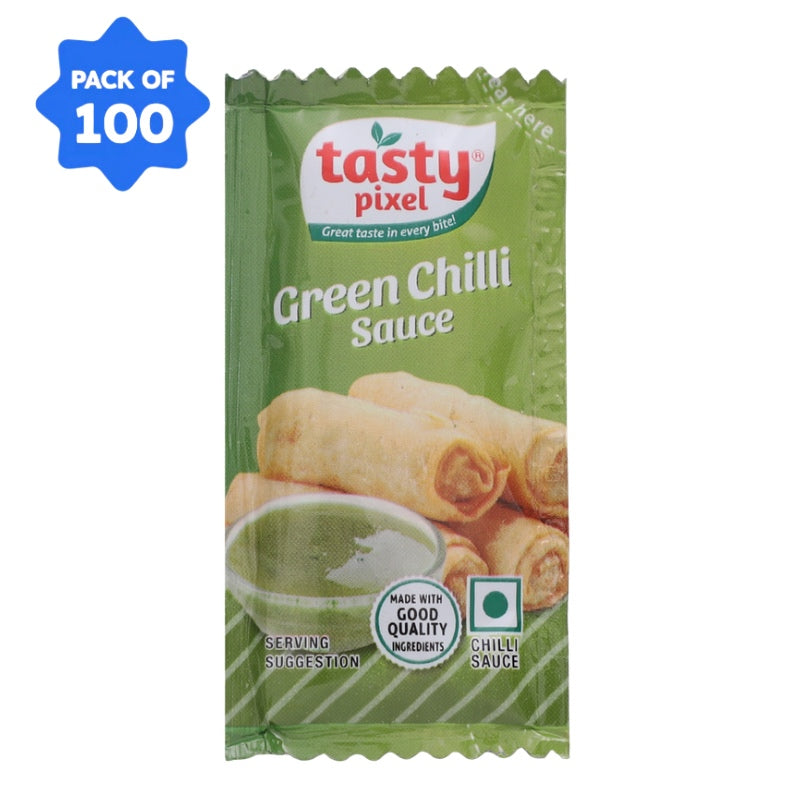 Veeba - Green Chilli Sachet (Pack Of 100) Tasty Pixel
