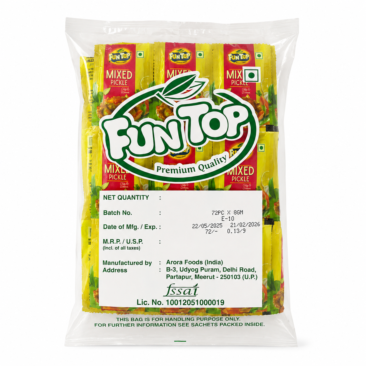 FunTop Mix Pickle Sachet