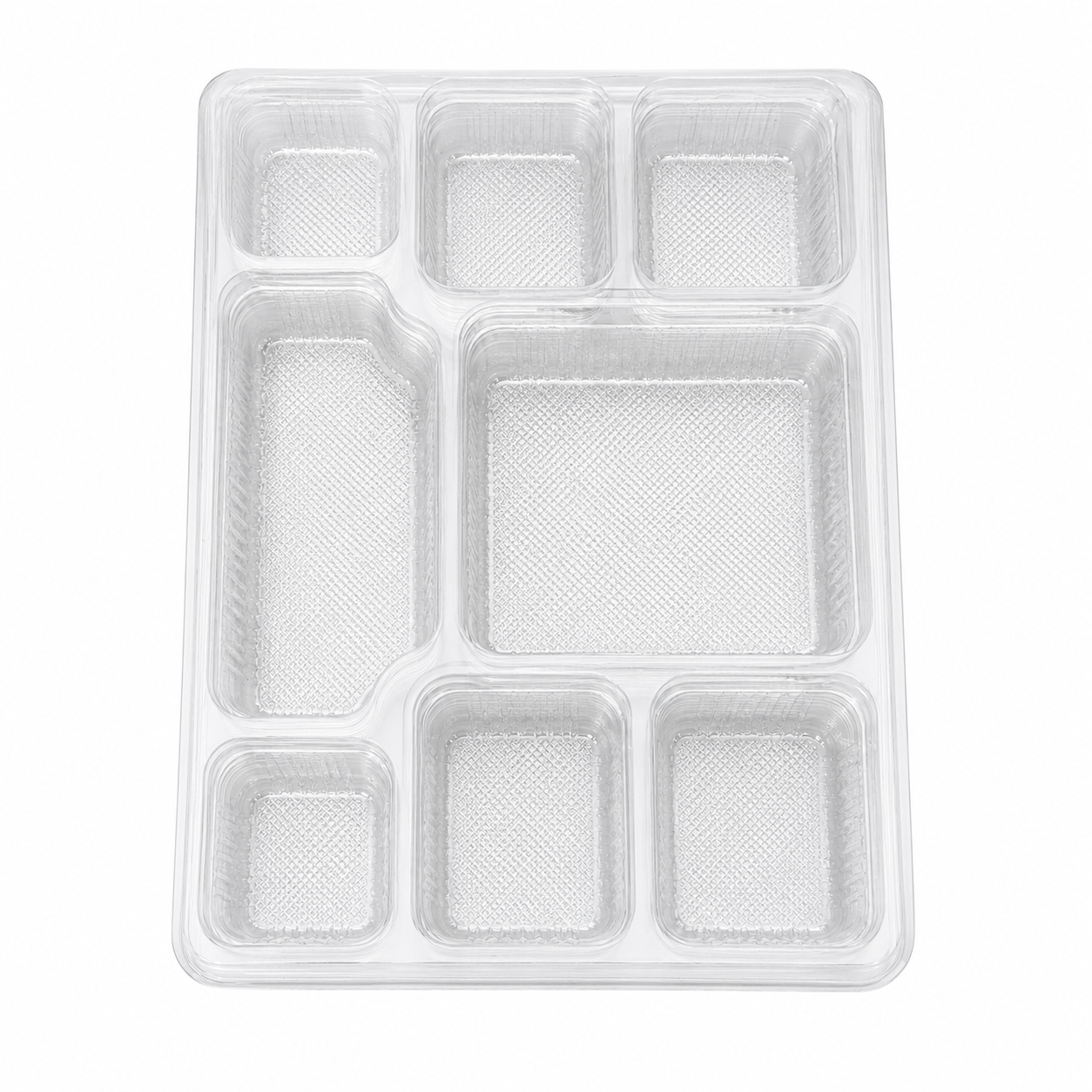 Plastic Thali 8 Meal Without Lid