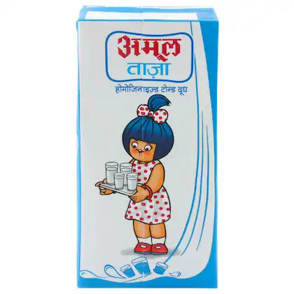 Amul - Taaza Milk (Tetra Pack)